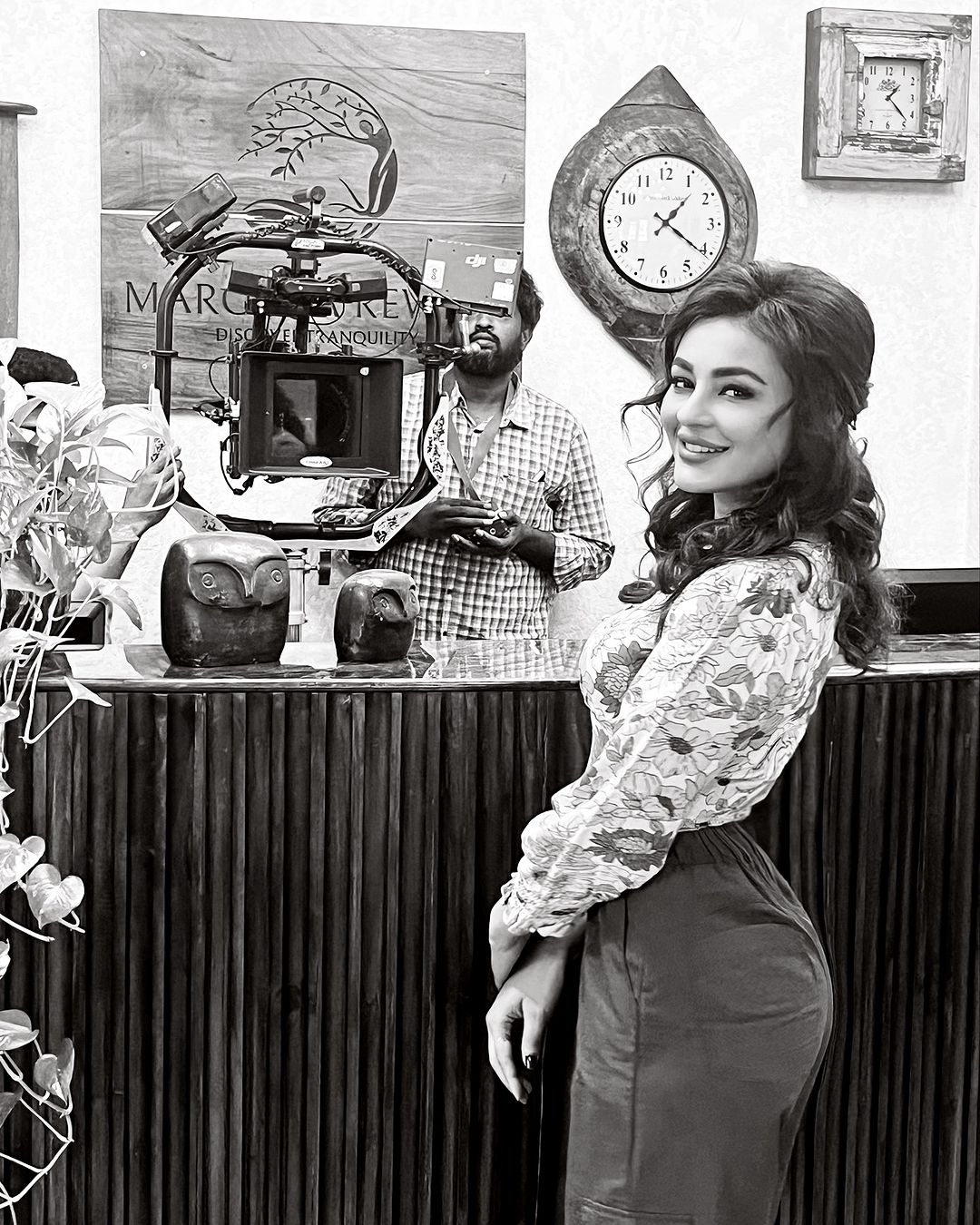 Seerat Kapoor Teases Fans with Monochrome Snapshot Ahead As She Shoots The Climax Scene For Her Physiological Thriller With Naresh Agastya and J. D. Chakravarthy.