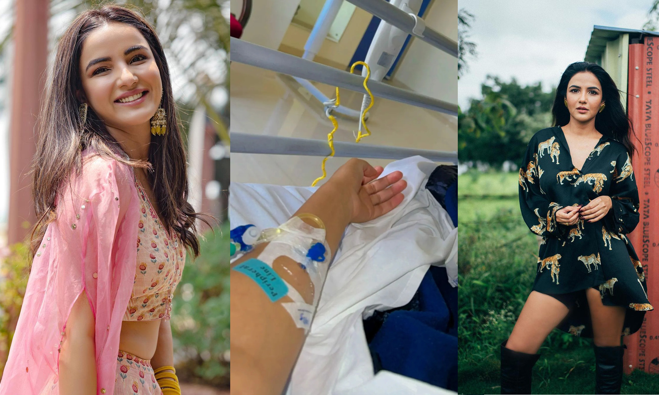 Bigg Boss 14 Fame Jasmin Bhasin Hospitalized Due To Stomach Infection Who Shares Pictures. Jasmin’s Photos Shocked Fans And Followers