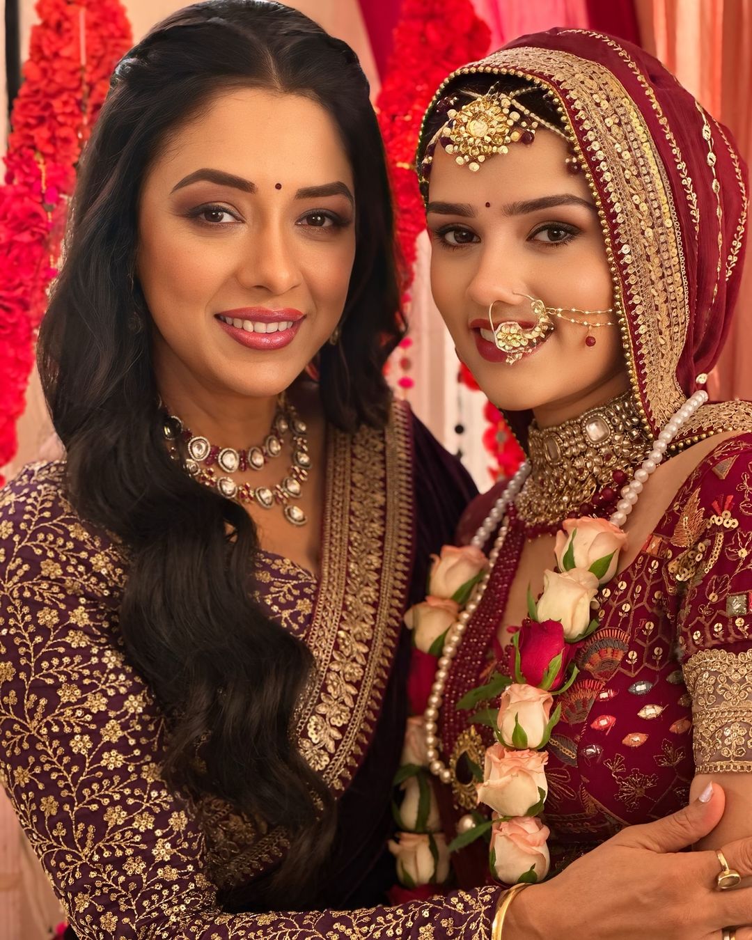 Wedding Sequence Photos: Rupali Ganguly and Nishi Saxena beautiful photos from the sets of Anupamaa; See BTS Pictures of Heartfelt Photos 