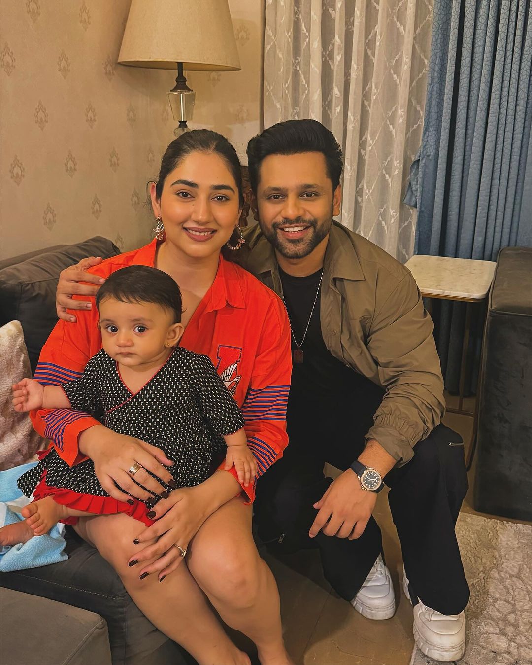 Adorable Couple Rahul Vaidya And Disha Parmar Celebrate Their 3rd Anniversary With Their Little Bundle. See How The Singer Thanks His Wife!