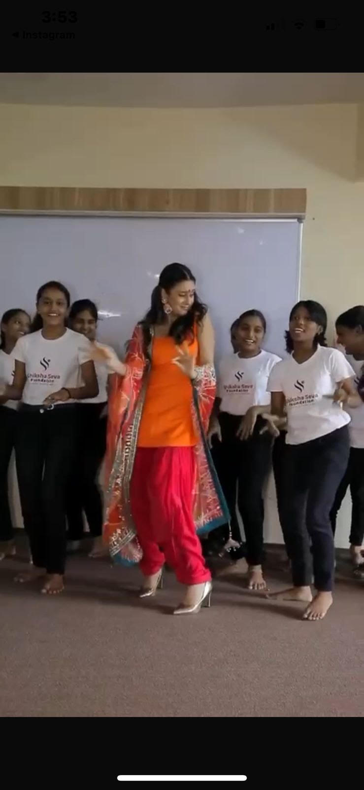 Actress Isha Malviya Celebrates 100 Million Views of "Paon Ki Jutti" with Underprivileged Girls