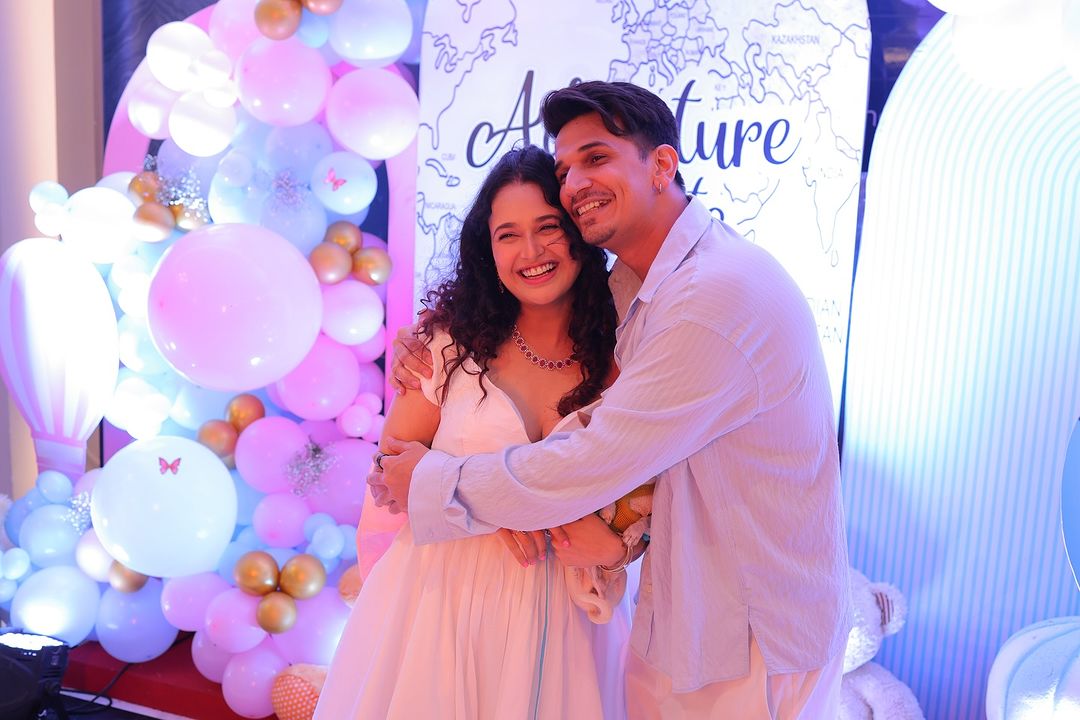 While Counting The Days To Hold The Little Bundle, Reality Show Star Prince Narula Hosts A Baby Shower For Yuvika. See How Their Happy Blush Was Highlighted!