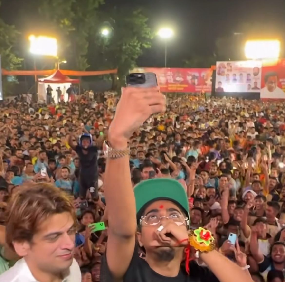 Rapper MC Stan puts Tilak on his forehead as he Attends Dahi Handi on Janmashtami, fans call him the 'most secular artist'