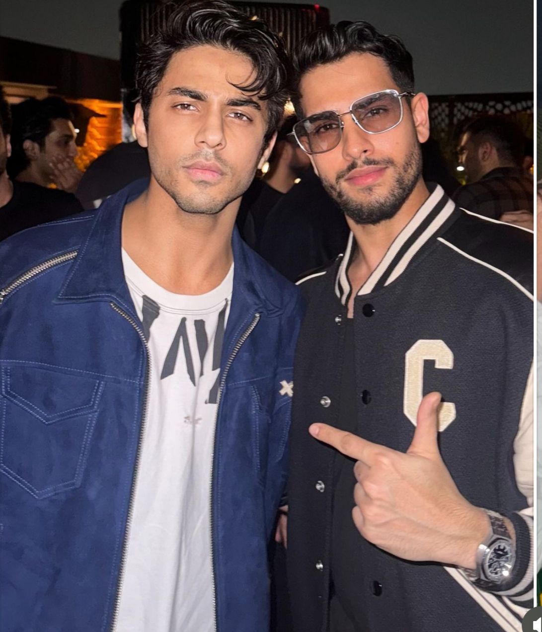 MC Stan Celebrates New Year With Shahrukh Khan Sons Aryan khan Check Out These Stunning Photos