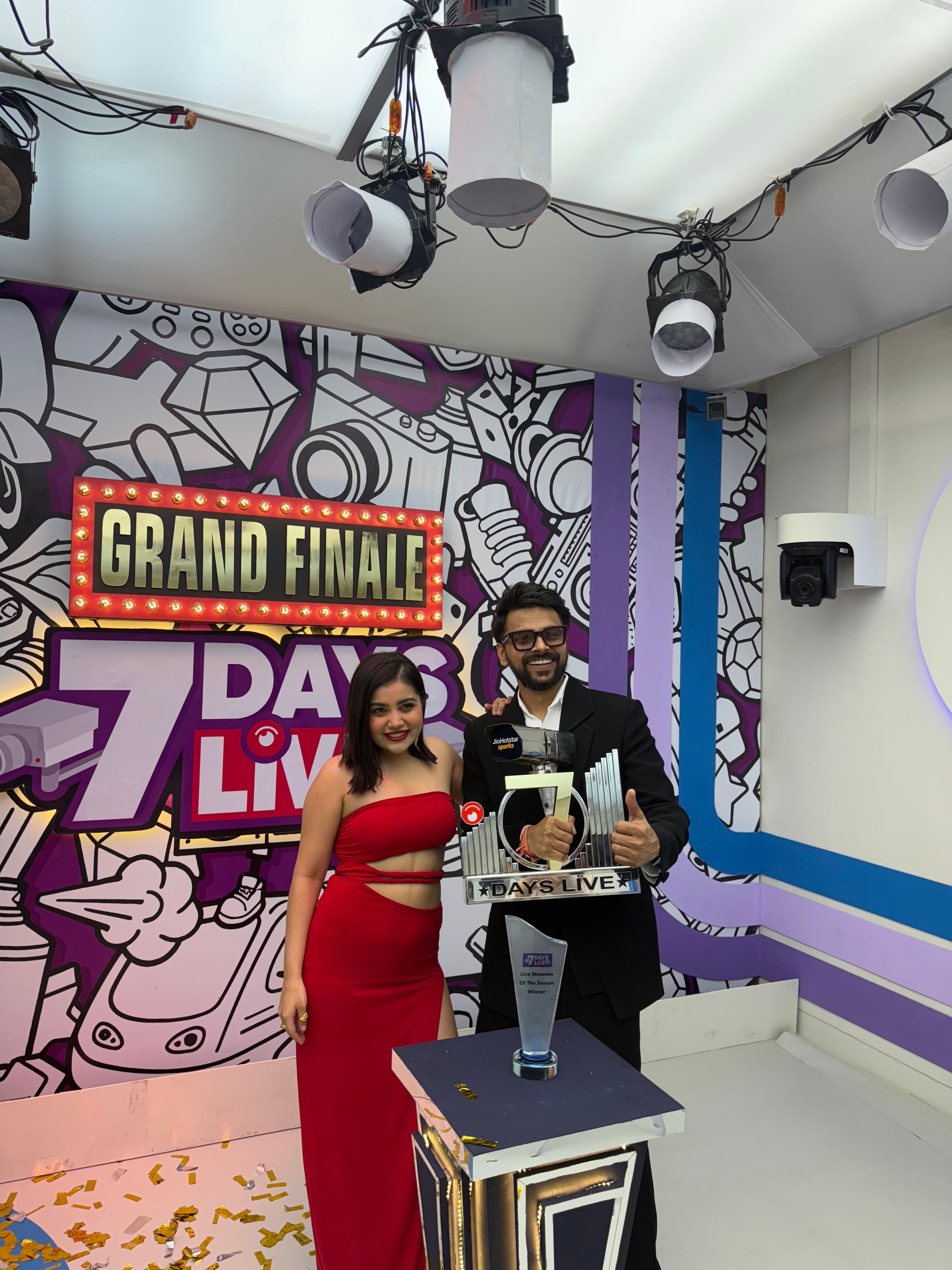 Dolly Javed and Lovekesh Kataria Win ‘7 Days Live’; Dolly Steals the Spotlight with Record-Breaking Engagement